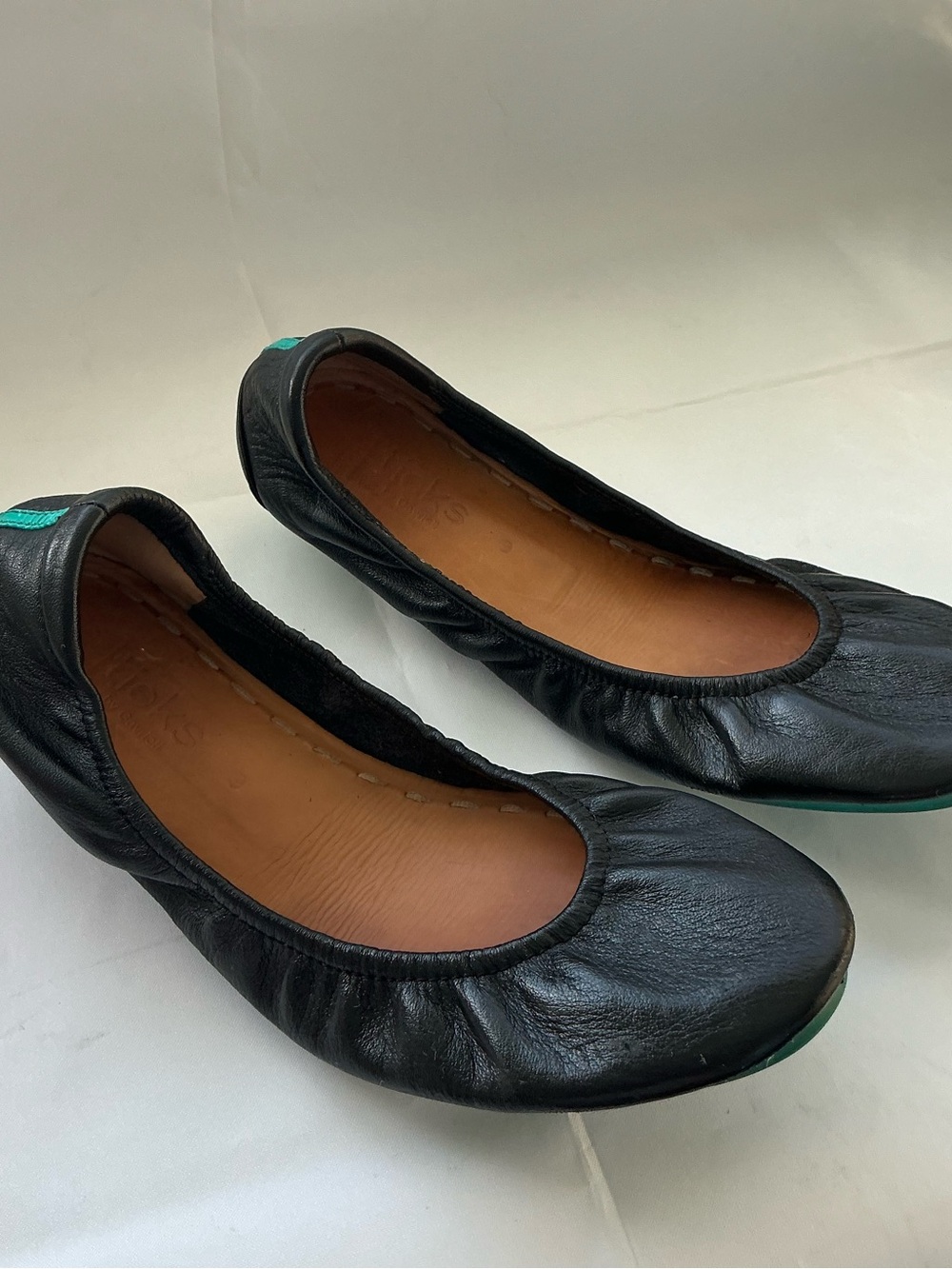 Tieks by Gavrieli Ballet Flats Womens Size 9 Taupe Leather Slip On Comfort Shoes
